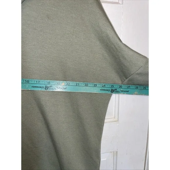 Nature Student Cozy Core Oversized Sweatshirt Pale Olive Green Medium High Neck - Picture 7 of 7